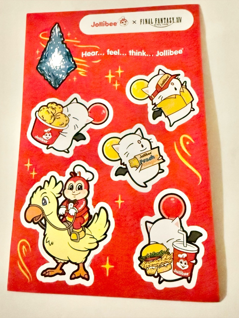 Jollibee x Final Fantasy XIV Sticker Sheet